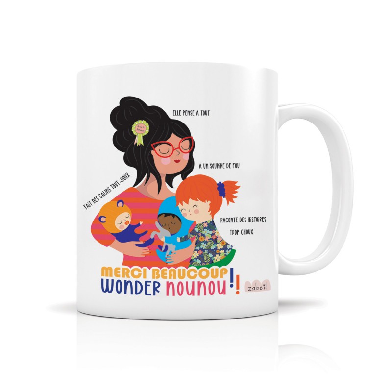 Mug Céramique - Merci Wonder Nounou - 350ml